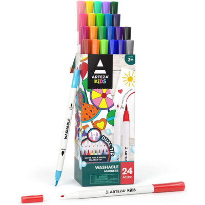 1 of 4:ARTEZA Juego de mercado lavable para niños, 24 unidades 