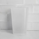 4 of 5:Home Basics Frosted Rubberized Plastic Tumbler 