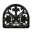 4 of 7:Home Basics Fleur De Lis - Servilletero de hierro fundido, color negro, 5.5 x 2.25 pulgadas 