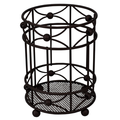 2 of 4:Porte-couverts Home Basics Arbor Collection avec fond en maille et pieds antidérapants, bronze huilé 