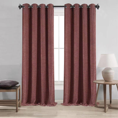 14 of 16:Boucle Textured Grommet Window Curtain Panel, 54x84 Inches 
