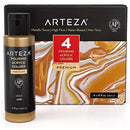 1 of 4:ARTEZA Premium Pouring Acrylic Paint, Metallic Colors, 4 Count 