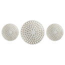 1 of 1:PREMIUS 3 Piece Armadillian Plaque Wall Decor Set, White, 10 Inches & 14 Inches 