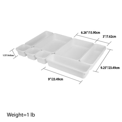 6 of 6:Home Basics 8 Piece Multi Drawer Organizer Set 