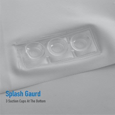 4 of 4:Bath Bliss Splash Guard Shower Liner in Grey 