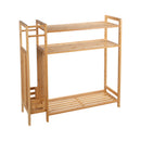 1 of 4:Neu Home Bamboo Shoe Rack with Umbrella Stand 