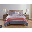1 of 4:VCNY Home Allison 5-Piece Reversible Medallion Comforter Set, Coral 