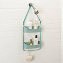 1 of 4:Carrito de ducha convertible de 2 vías Bath Bliss en cristal marino 