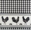 2 of 2:Paire de rideaux de fenêtre Barnyard avec cantonnière - 58 x 24 - Noir 