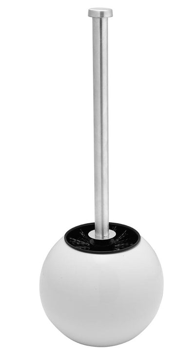 3 of 4:Brosse WC et support Bath Bliss Globe Design en blanc 