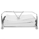 3 of 4:Home Basics Pave Flat Steel Napkin Holder with Weighted Pivoting Arm, Chrome 