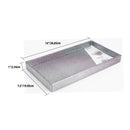 2 of 2:Home Basics Plastic Vanity Tray, Silver 