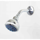 1 of 3:Pommeau de douche fixe Home Basics 5 fonctions en acier chromé, argent 