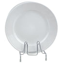 2 of 6:Support à assiettes en acier recouvert de vinyle Home Basics, argenté 