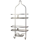 3 of 5:Home Basics Essence Shower Caddy, Satin Nickel 