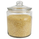 1 of 5:Home Basics Renaissance Collection Large Glass Jar with Easy Grab Knob Handles, Clear 