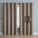 7 of 8:Courtney Textured Room Darkening Grommet Window Panel, 52x84 Inches 