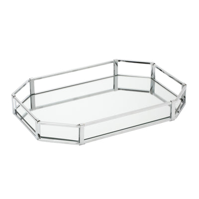 1 of 2:Home Details Octagon Design Mirror Vanity Tray 