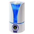 1 of 5:Humidificateur ultrasonique numérique Comfort Zone Cool Mist avec télécommande et minuterie, blanc, 1 gallon 