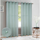 6 of 6:Bali 2-Pack Sheer Grommet Window Panels with Pearls, 76x95 Inches 
