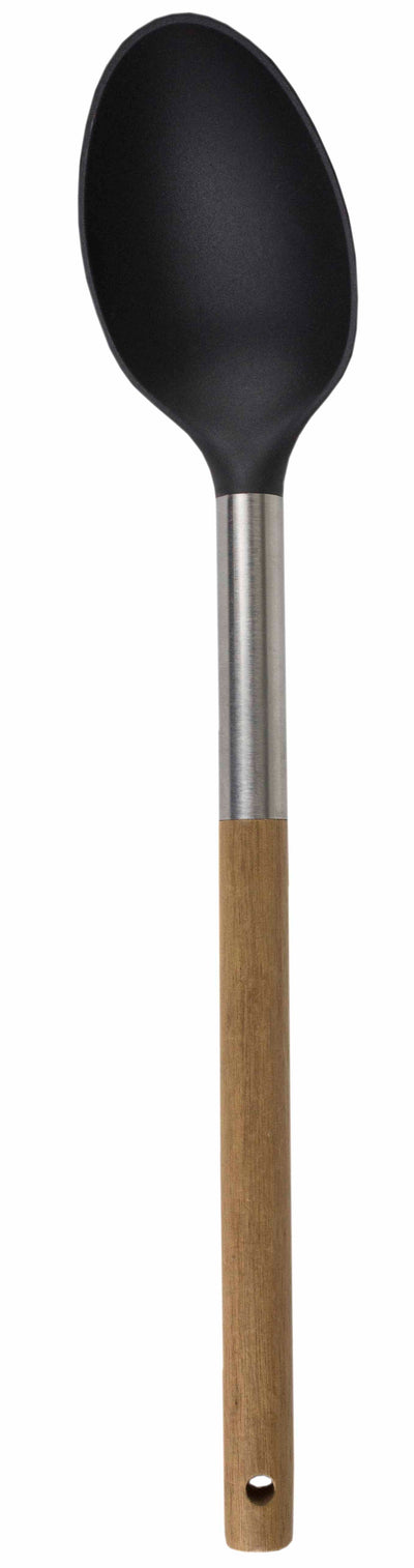 1 of 3:Home Basics Winchester Collection Scratch-Resistant Rubber Solid Spoon, Natural 
