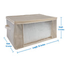 2 of 2:Simplify 2 Pack Blanket Storage Bag in Beige 