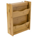 2 of 6:Home Basics Bamboo Letter Rack with Key Box, Natural 