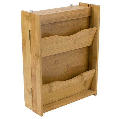 2 of 6:Home Basics Bamboo Letter Rack with Key Box, Natural 