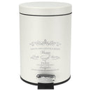 2 of 8:Home Basics Paris Design Cubo de Basura, Blanco, 3 Litros 