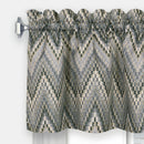 3 of 4:Avery Window Curtain Tier Pair and Valance Set - 58x24 - Charcoal 