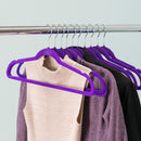 4 of 5:Home Basics Velvet Hanger, (Pack of 10), Purple 