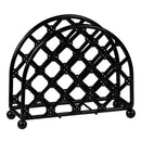 4 of 6:Porte-serviettes sur pied Home Basics Lattice Collection, noir 