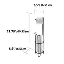 3 of 3:Home Basics Free-Standing Dispensing  Toilet Paper Holder, Black 