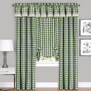 2 of 3:Buffalo Check Window Curtain Tie Up Shade - 42x63 - Sage 
