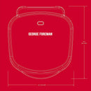 7 of 8:George Foreman GR0040B Parrilla clásica para 2 porciones, color negro 