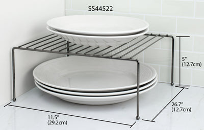5 of 5:Home Basics Black Onyx Helper Shelf 