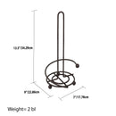 6 of 6:Home Basics Wire Collection - Toallero de papel, color bronce 