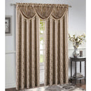 3 of 18:Roxanne Jacquard Rod Pocket Window Panel and Valance Treatment, All Sold Separately 