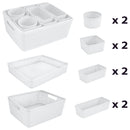 2 of 4:Simplify Juego de organización de 10 paquetes en blanco 