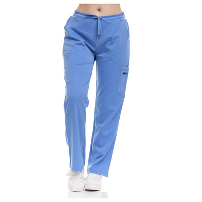 43 of 66:Ellen Tracy 4-Way Stretch Elastic Back Drawstring Waistband Scrub Pants 
