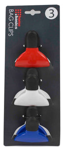 1 of 3:Home Basics Plastic 3 Pack Bag Clips 
