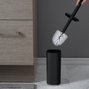 4 of 4:Bath Bliss Acrylic Square Toilet Brush Set in Black 