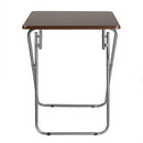 4 of 7:Home Basics Multi-Purpose Foldable Table, Cherry 