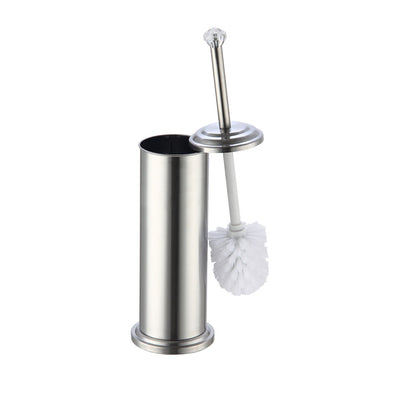 2 of 4:Home Basics Stainless Steel Toilet Brush Holder with Diamond Top 