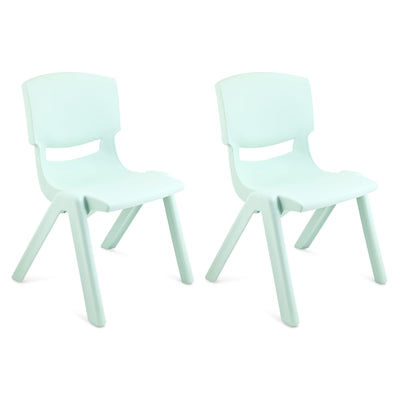 1 of 8:JOON Stackable Plastic Kids Learning Chairs, Mint Green, 20.5x12.75X11 Inches, 2-Pack (Pack of 2) 