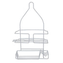 4 of 7:Home Basics Vinyl Coated Steel Shower Caddy, White 