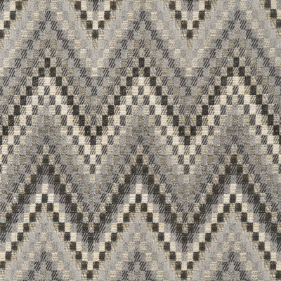 4 of 4:Avery Window Curtain Tier Pair and Valance Set - 58x24 - Charcoal 