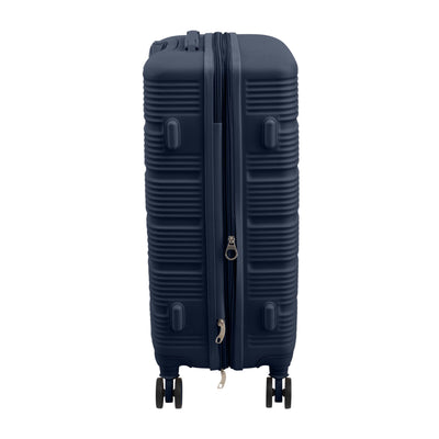 9 of 9:G-Force 3 Piece Expandable Rolling Luggage Set in Navy 3 Piece Set Includes Sizes 20