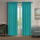 12 of 17:Melanie Faux Silk Rod Pocket Window Panel, 55x84 Inches 