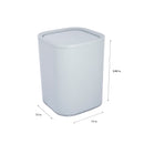 4 of 4:Bath Bliss 8L Acrylic Waste Bin in Grey 
